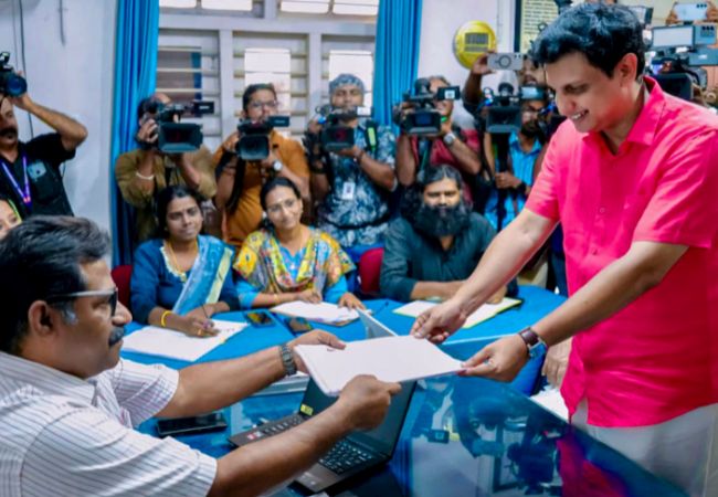 Kerala Assembly polls: LDF ministers, top BJP, Congress leaders file nominations